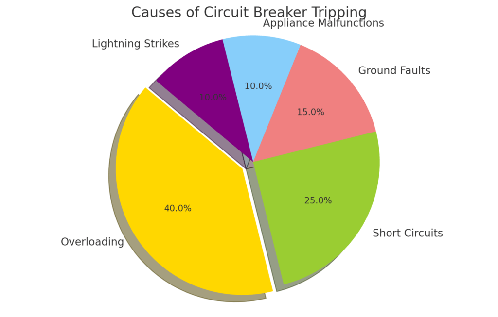 common causes for circuit breaker tripping